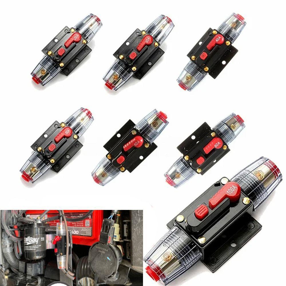 Disjuntor Reajustável DC , 150A 125A 100A 80A 60A 50A 40A 30A De Auto-Recuperação , Suporte De Fusível