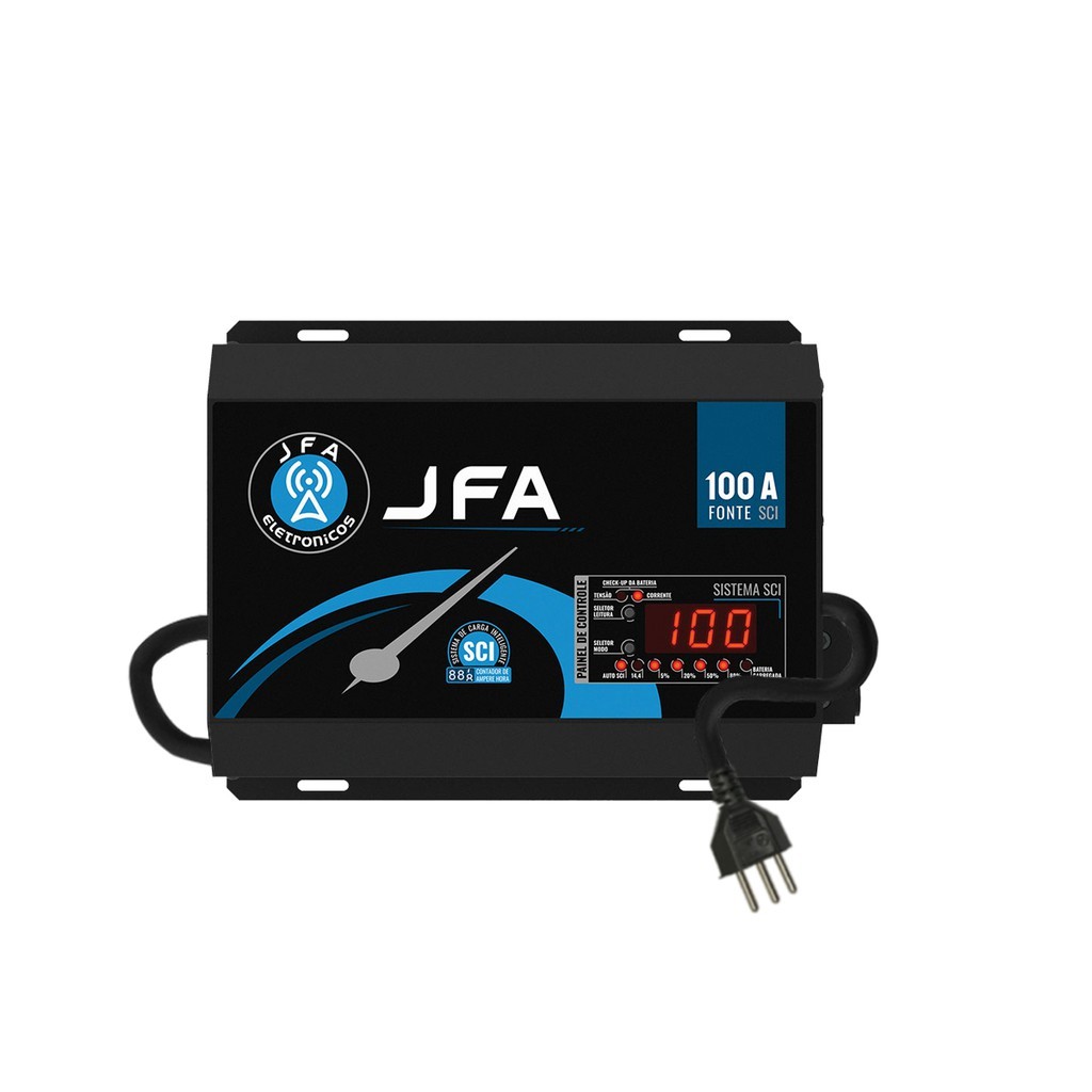 Fonte Automotiva Carregadora SCI De Bateria Inteligente JFA 10A 36A 50A 60A 70A 100A 120A 150A 200A