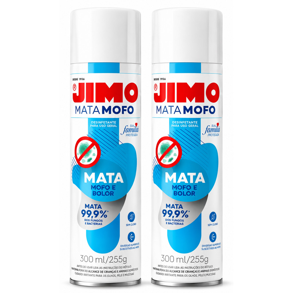 Kit 2 Jimo Mata Mofo 300ml Controla Bolor Desinfetante