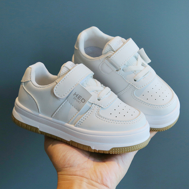 Crianças sapatos brancos primavera meninas sapatos esportivos antiderrapante leve meninos tênis de sola macia sapatos ca