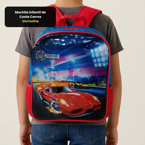 Mochila Escolar Infantil Kids  Costas Viagem Estampada  Resistente Leve Confortavel