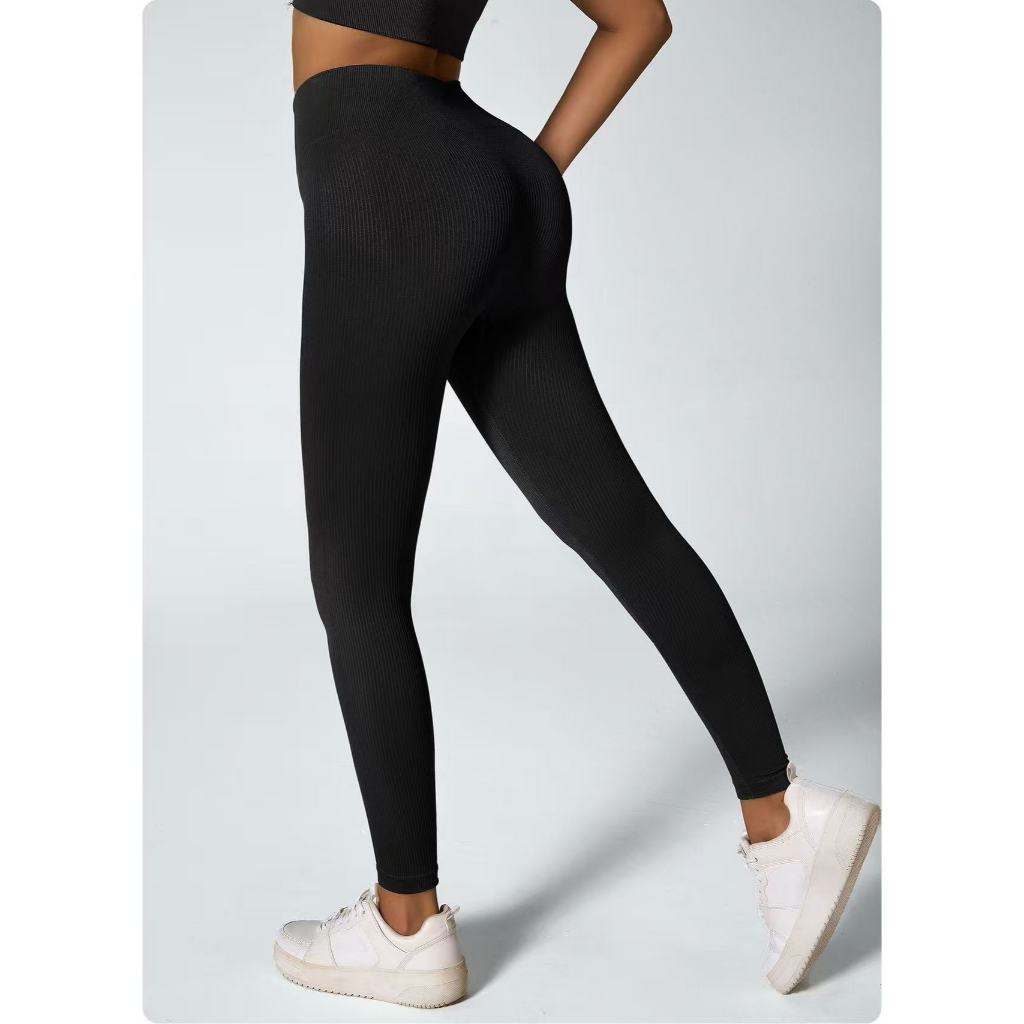 Calças de Loga Femininas de Cintura Alta São Perfeitas Para Exercícios, corrida e aulas de Pilates,