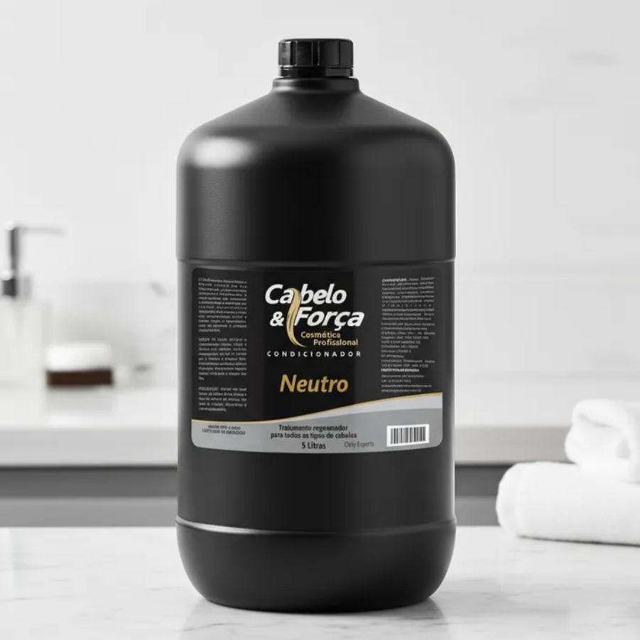Condicionador Neutro Suave Hidratante  Nutritivo todos os tipos cabelo 5L Econômico Cabelo & Força