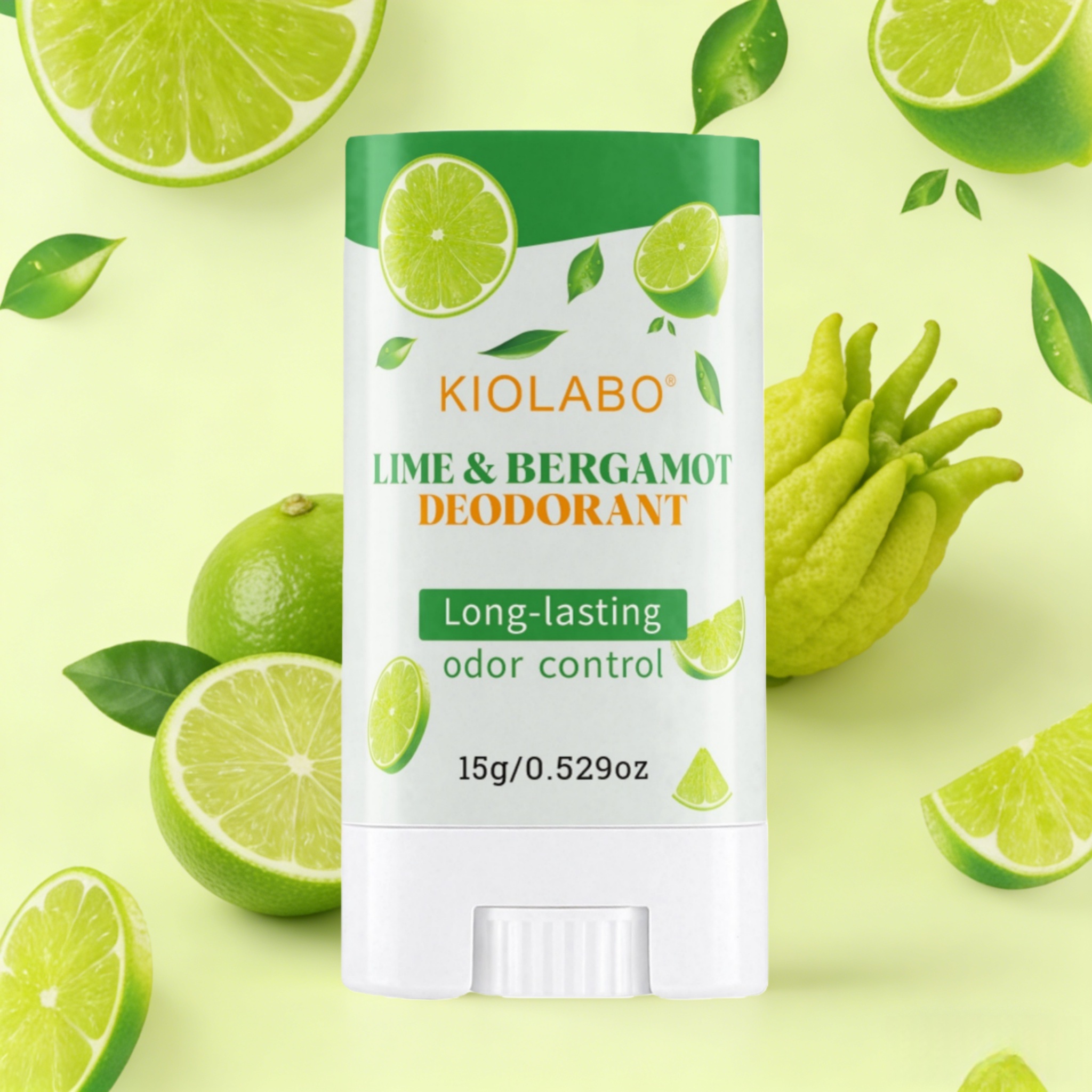 Bálsamo Antitranspirante Corporal, Prolonga o Frescor, Suave para Todos os Tipos de Pele, Antiassaduras & Refrescante