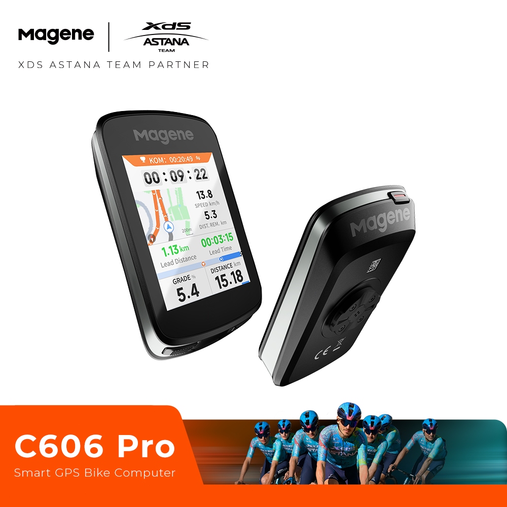 Magene C606 Pro Smart Bike Computador Navegação Capacidade Offline Waypoint Back-to-Start Color Touchscreen Wi-Fi Transf