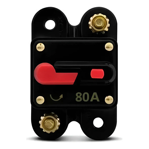 Disjuntor Automotivo Bateria Som Proteção Chave Resetavel 1111v 80A 100A 150A 200A