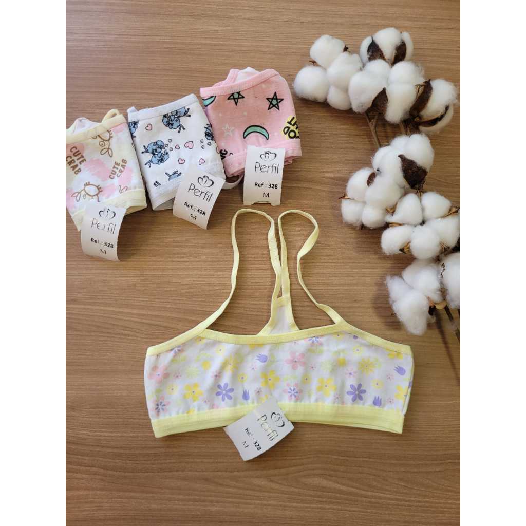 3 Tops Infantil Estampados Tecido de Algodão Conforto para Criança Antialérgico Peças em Atacado