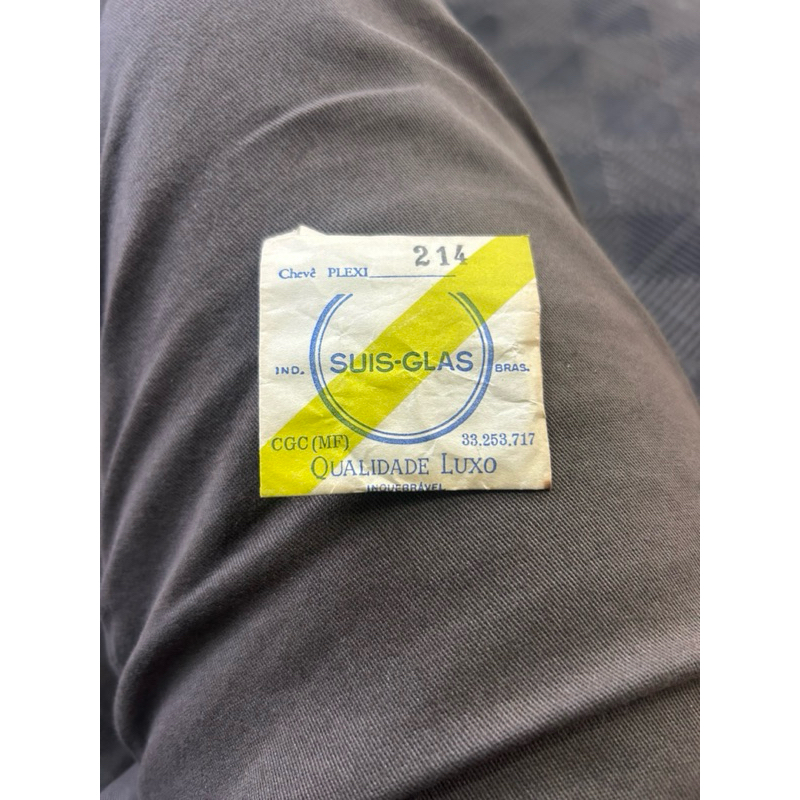 VIDRO PARA RELÓGIO ANTIGO MARCA SUIS-GLASS 21,4mm 2,14 cms