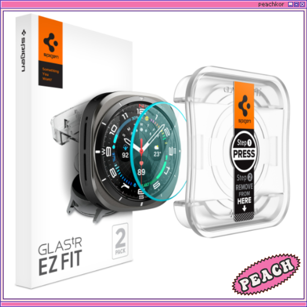 Relógio Spigen Galaxy 7 Ultra Protetor De Tela EZ FIT GLAS.tR (2 Pacotes)/Watch7 47mm/44mm/40mm