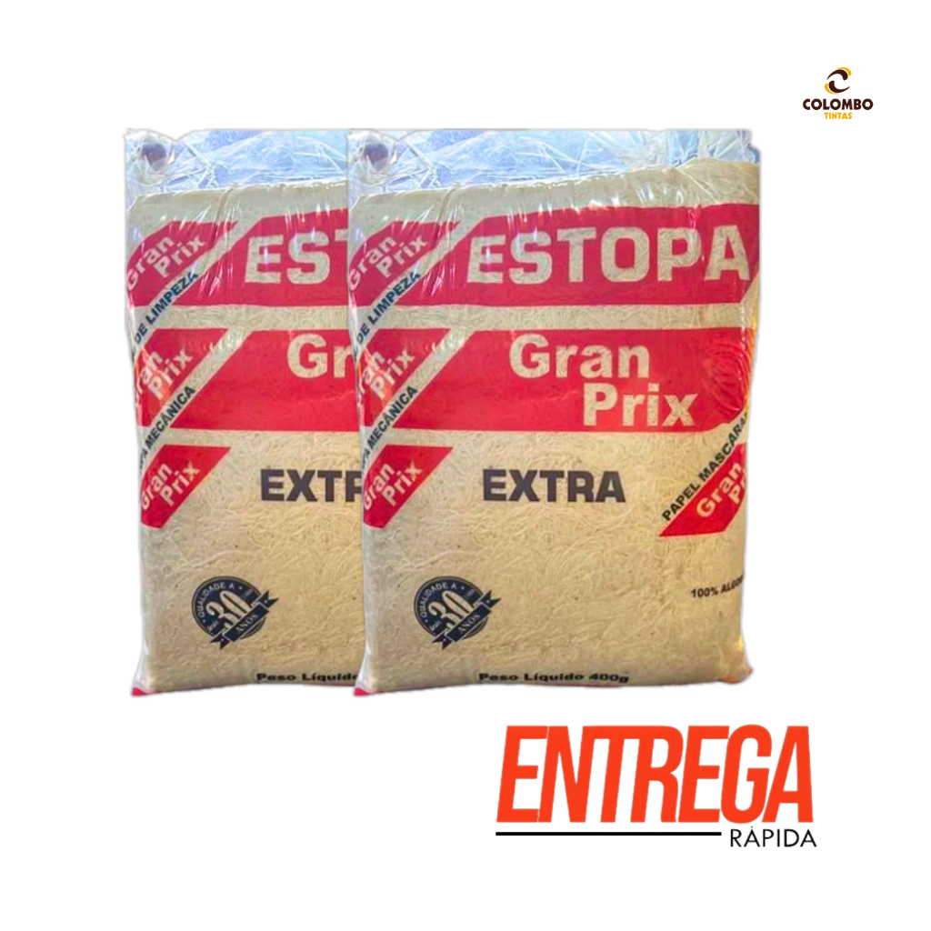 Estopa Automotiva Gran Prix 400g – Perfeita para Polimento e Limpeza de Diversas Superfícies