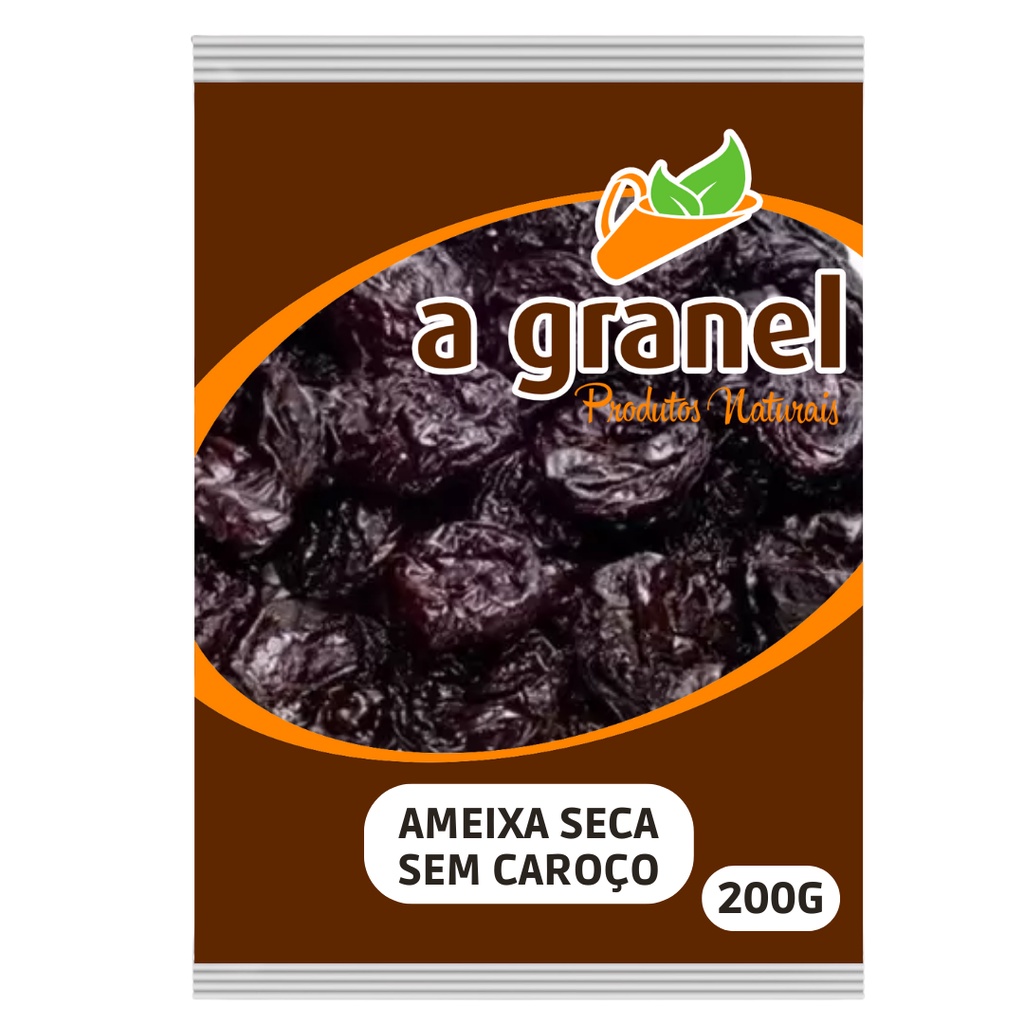 AMEIXA SECA SEM CAROÇO - 200g - A GRANEL PRODUTOS NATURAIS