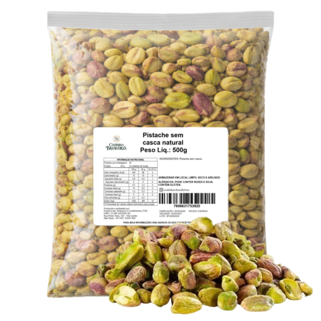 Pistache sem casca cru natural sem sal sem conservantes 100% puro 100g, 200g, 500g