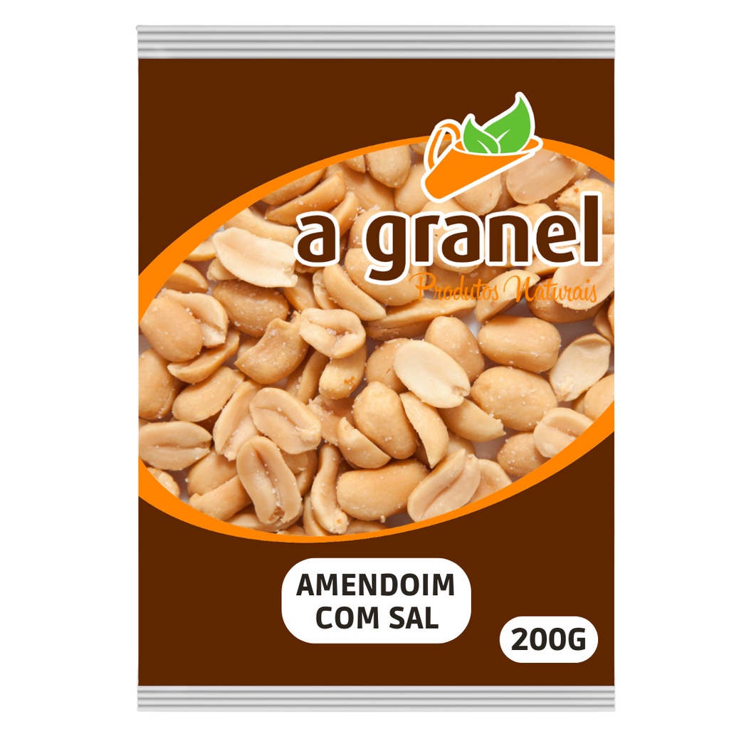 Amendoim Torrado Salgado Sem Casca 200g - A Granel Produtos Naturais
