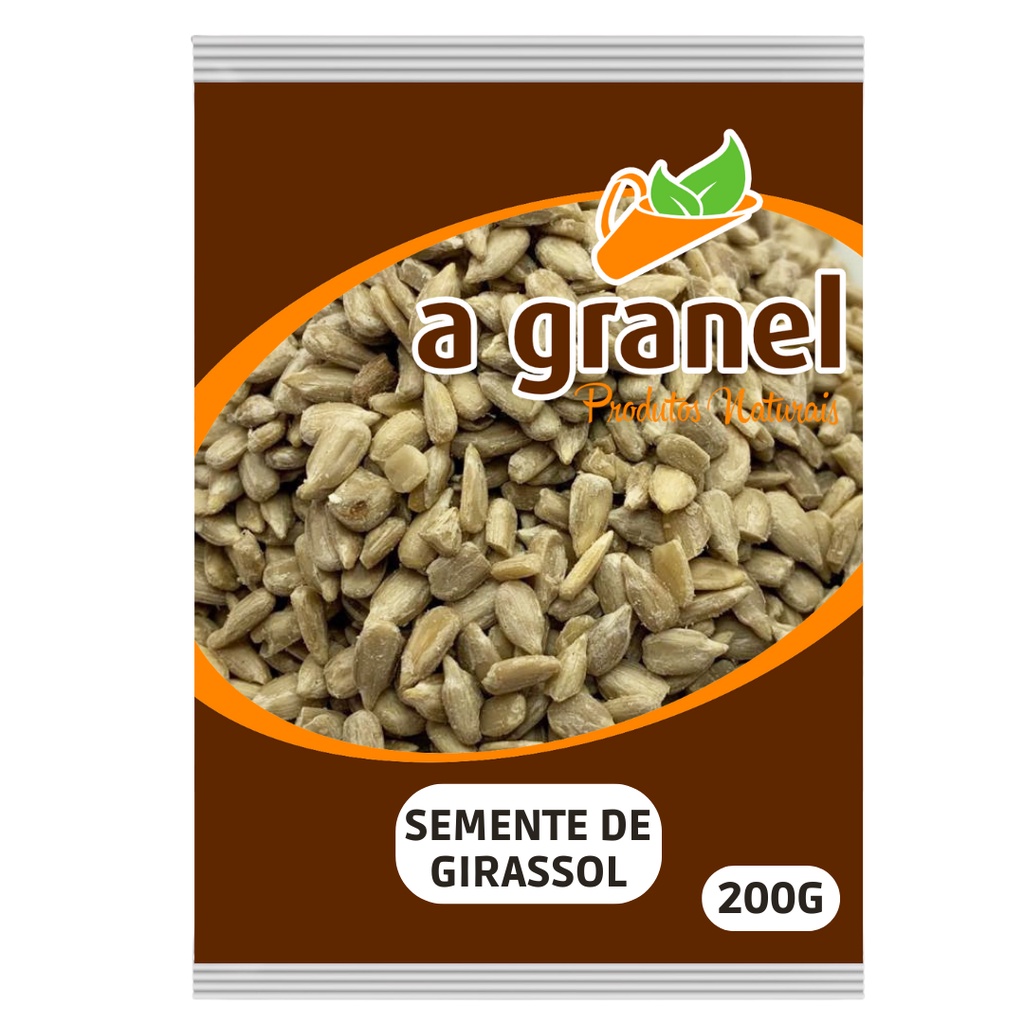 Semente de Girassol 200g - A Granel Produtos Naturais