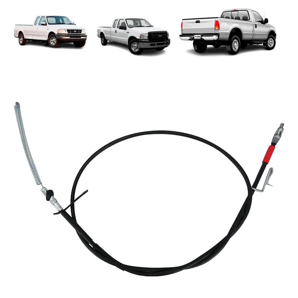 CABO DO FREIO TRASEIRO FORD F250 1998 A 2012 LADO DIREITO (TAMBOR) (241 CM) - 2C35.2A635.AB