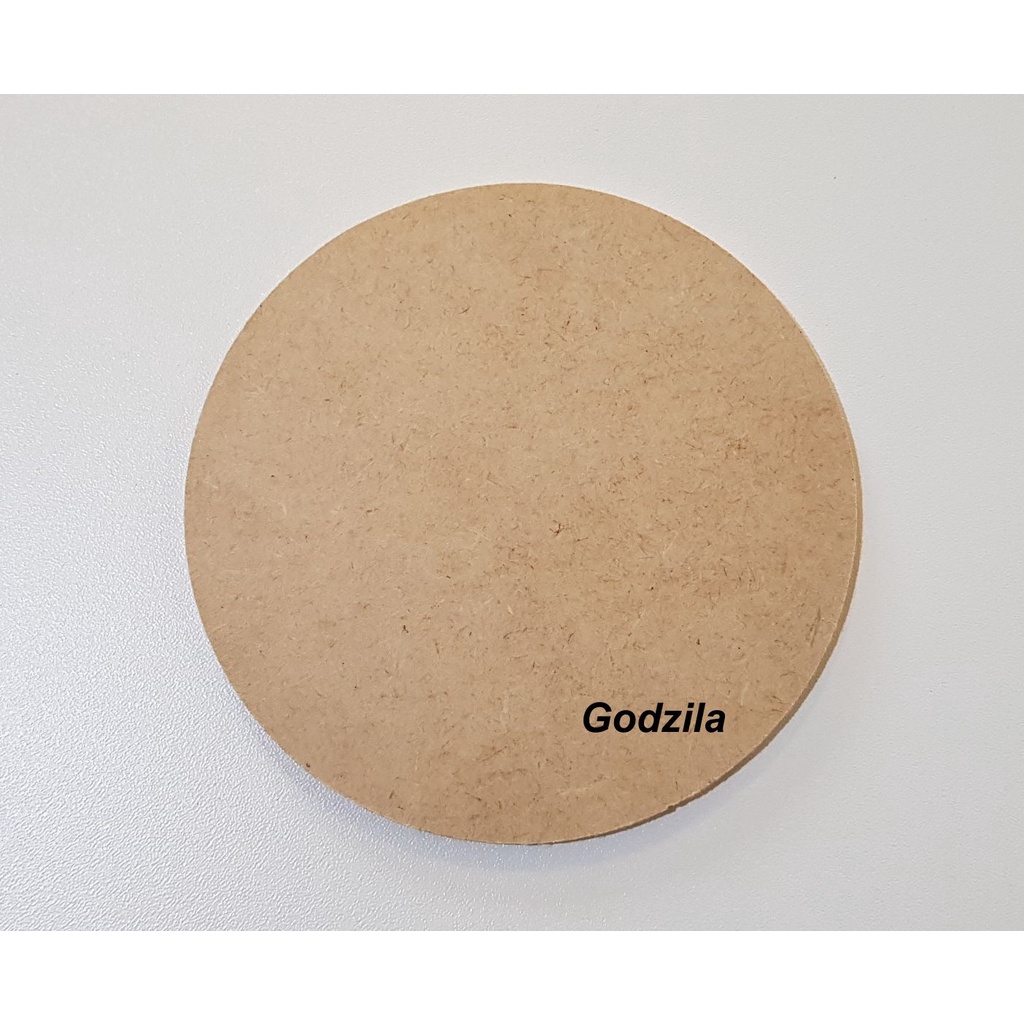 20 Placas redondas MDF cru 8cm de diâmetro 3mm espessura