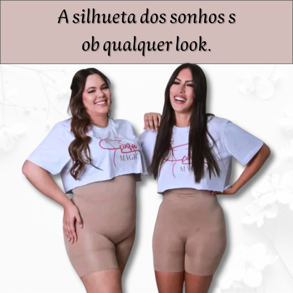 Short Cinta Modelador Alta Compressao Plus Size Preto Redutor Medidas Levanta Bumbum Qualidade Top!