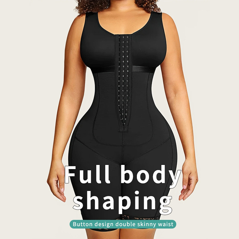 Cinta Modeladora Pós-Parto Plus Size Body Abdominal Redutor de Cintura Levanta Bumbum Respirabilidade Ajustável Gancho A