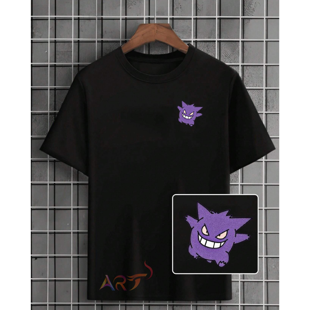 Camisa Camiseta Masculina Basica Blusa Streetwear 100% algodão Mini Gengar JS COD FASHION
