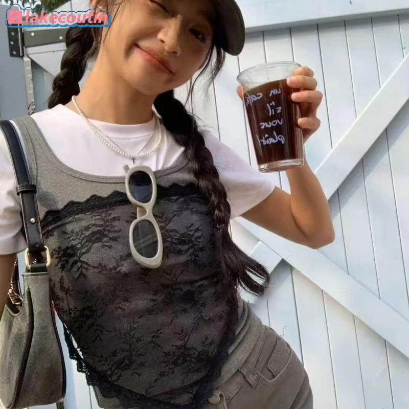la Triângulo Bunda Cortina Saias Curtas Com Lenço Versátil Mini Saia Conjunto Para Mulheres Moda Diária Streetwear Estan