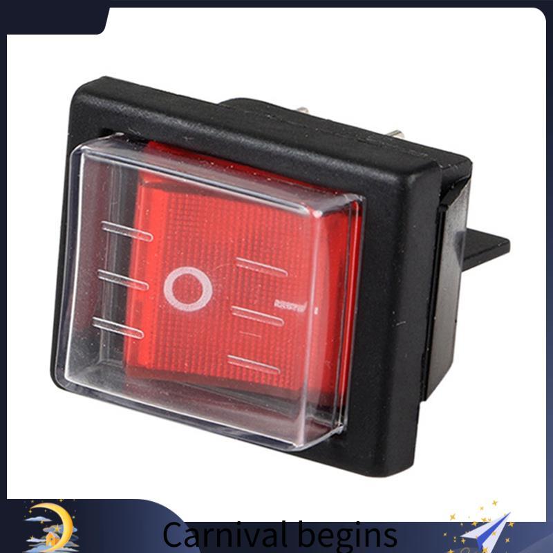 [eileenj3] 1PC 36X29Mm SPST Interruptor Oscilante De Barco À Prova D'água De 4 Pinos Para Aspiradores Industriais Com Ta