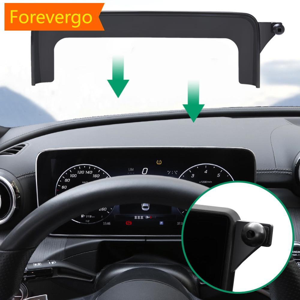 forevergo Suporte De Telefone De Controle Central Do Carro Tela De Navegação Para Mercedes Benz Classe C GLC GLA V-Class
