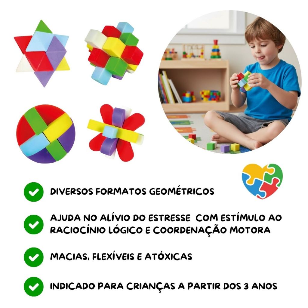 Borrachas Divertidas Formas Geométricas Container Creative Dermiwil