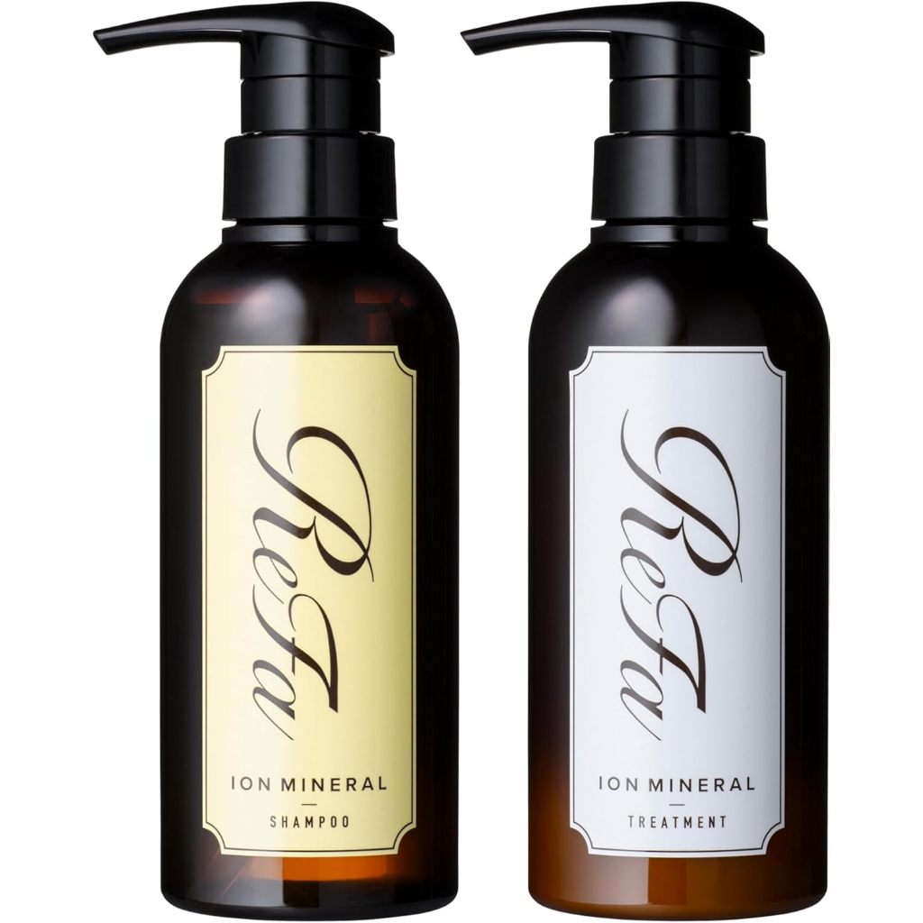 ReFa Ion Care Shampoo Treatment Ionic Mineral Damage Repair Moisture Volume Roots Soft Ends Fresh Floral Made in Japan