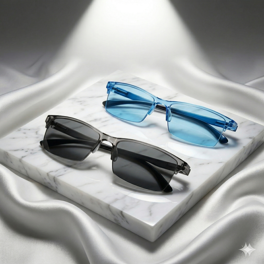Kit com 2 óculos Zoom automático inteligente Unissex “Clareza que acompanha seu olhar.”