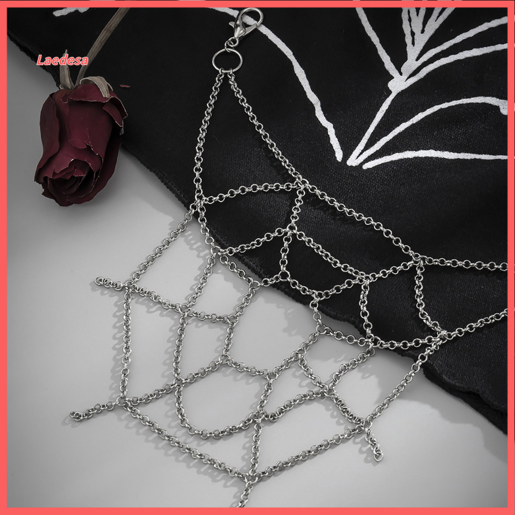 Lightweight Pants Chain Gothic Spider Web Trouser Punk Jeans Decorative Body Jewelry Accessory for Men Women Stylish Hip