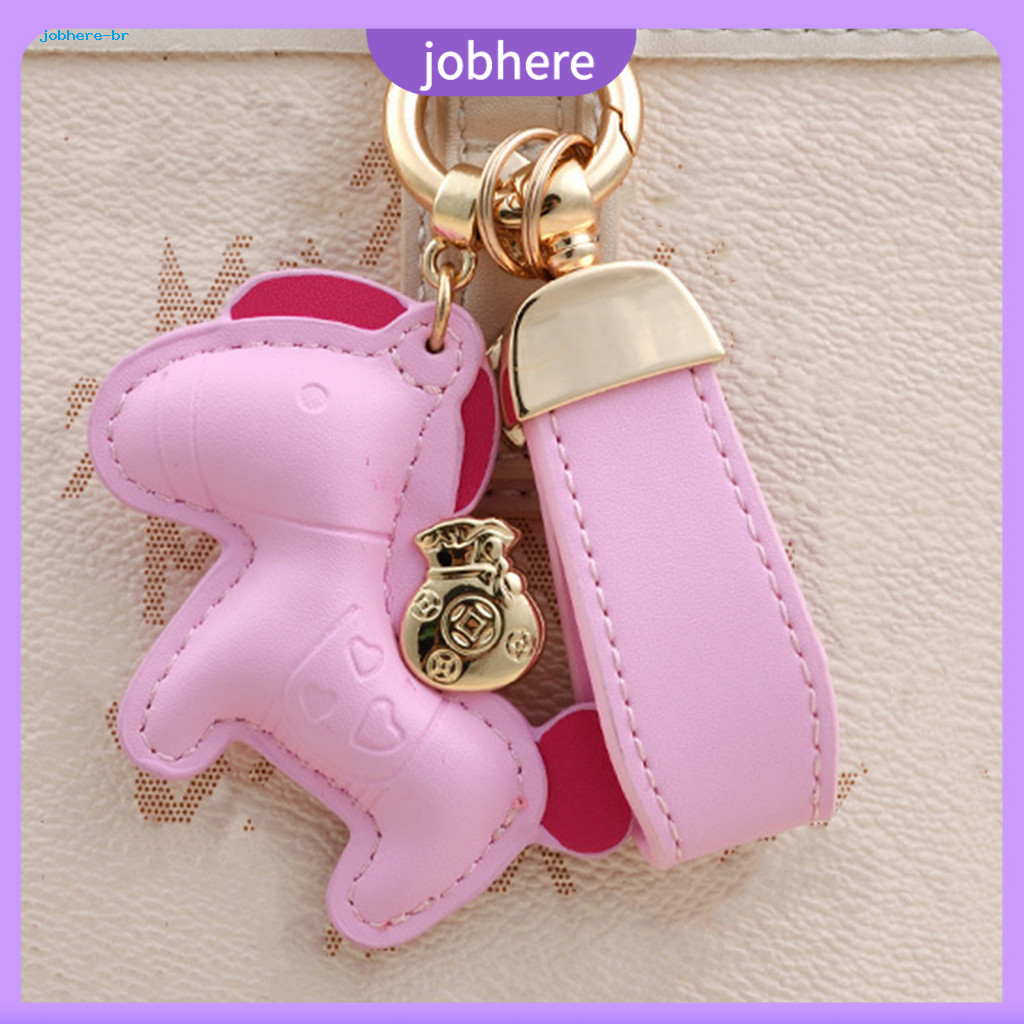 Automotive Keychain Car Horse Year Charm – Decorative Key Chain for Backpacks Handbags Cell Phones Wallets Lucky Acces