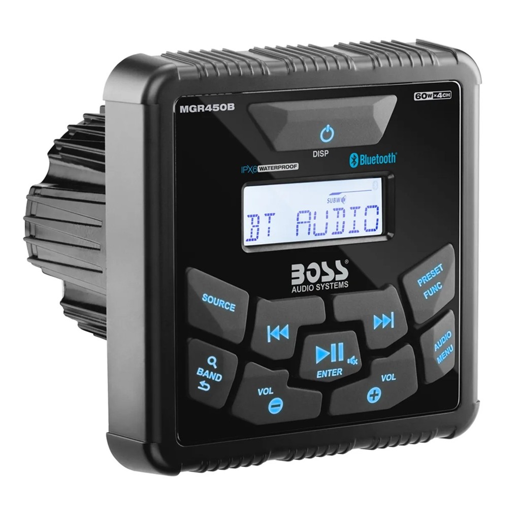 Rádio Boss MGR450B Marinizado Stereo Am/Fm Mp3 Bluetooth USB
