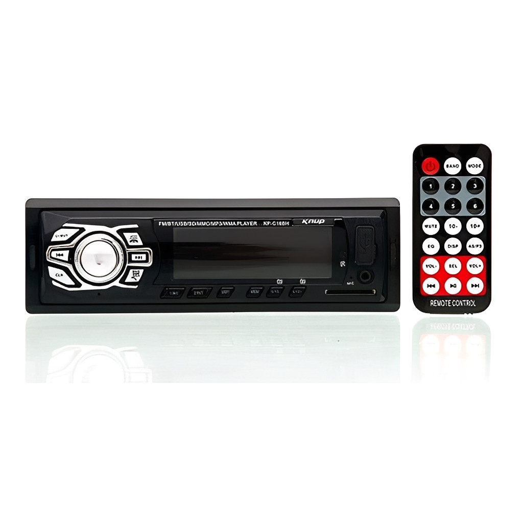 Rádio Som Automóvel MP3 Multimídia FM Stereo Bluetooth USB Entrada SD/MMC e Pendrive Até 32 GB Auxiliar P2 IN Para Carro