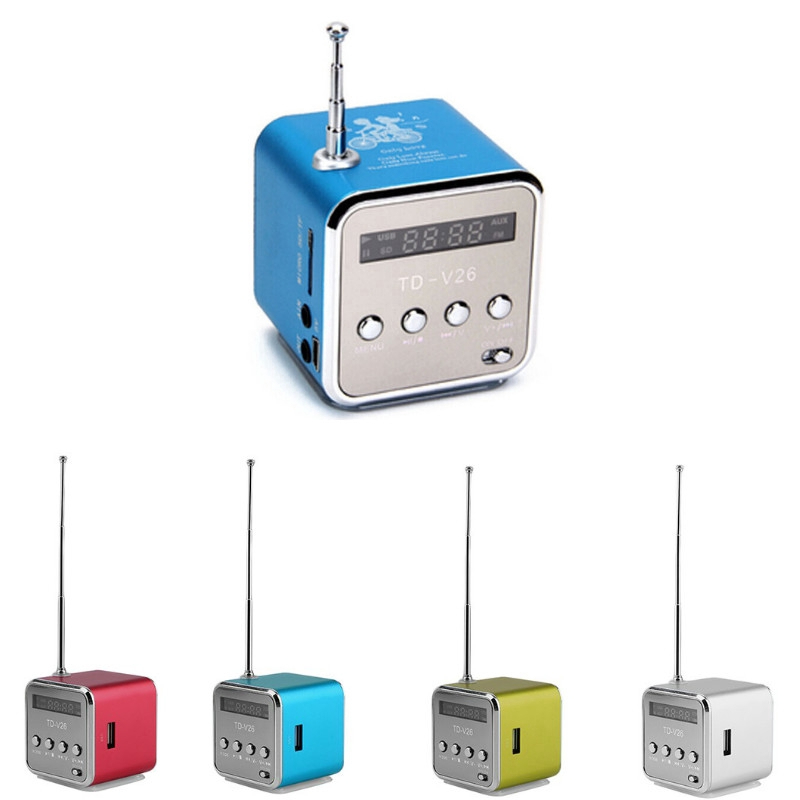 Mini Alto-Falante Portátil Com Micro Usb Stereo Super Bass Music Mp3 / 4 Rádio Fm