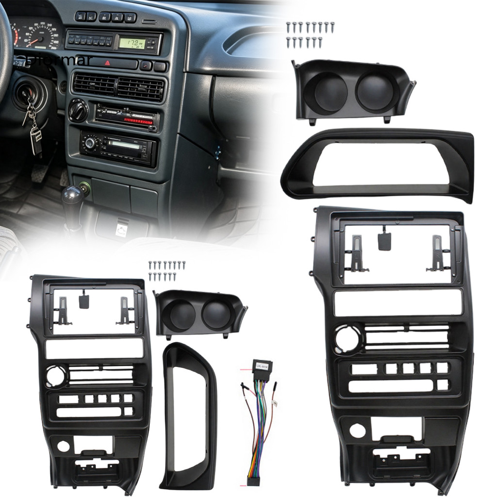 Car Stereo Mounting Frame Dashboard Navigation 9 Inch Radio Dash Fascia Kit for Lada Samara 2002-2014 Left Hand Drive Be