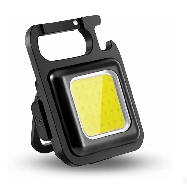 lanterna multifunciona mini glare cob chaveiro pingente led