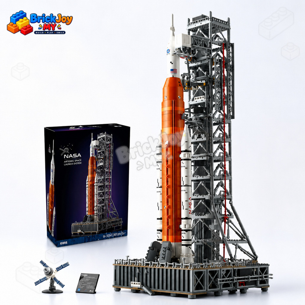 10341 Blocos de Montar do Foguete NASA Artemis, Modelo do Sistema de Lançamento Espacial, Brinquedo de Construção Aeroes