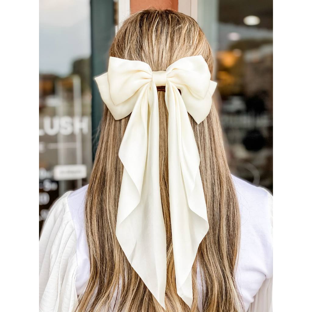 Laço de Cabelo Grande em Tecido - Estilo Elegante e Feminino