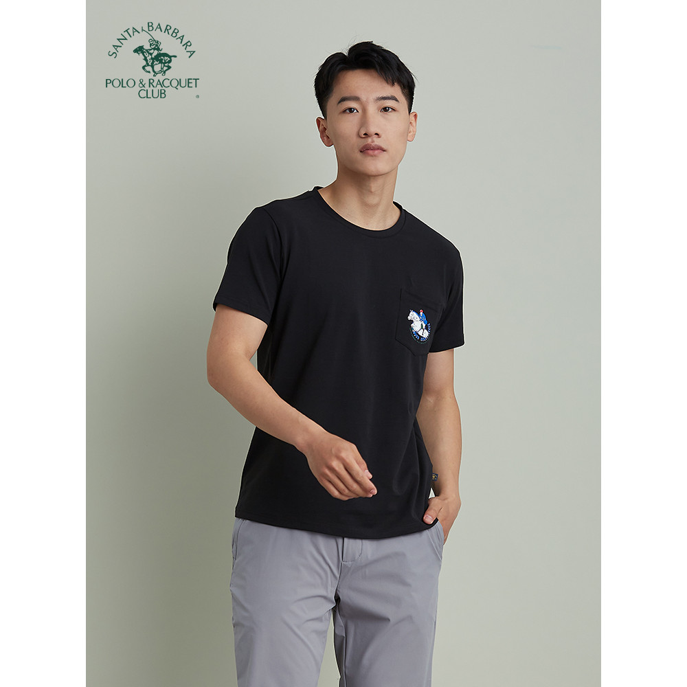 Saint Paul algodão amônia Micro-elástico Casual camiseta verão de manga curta respirável masculino primavera verão em to