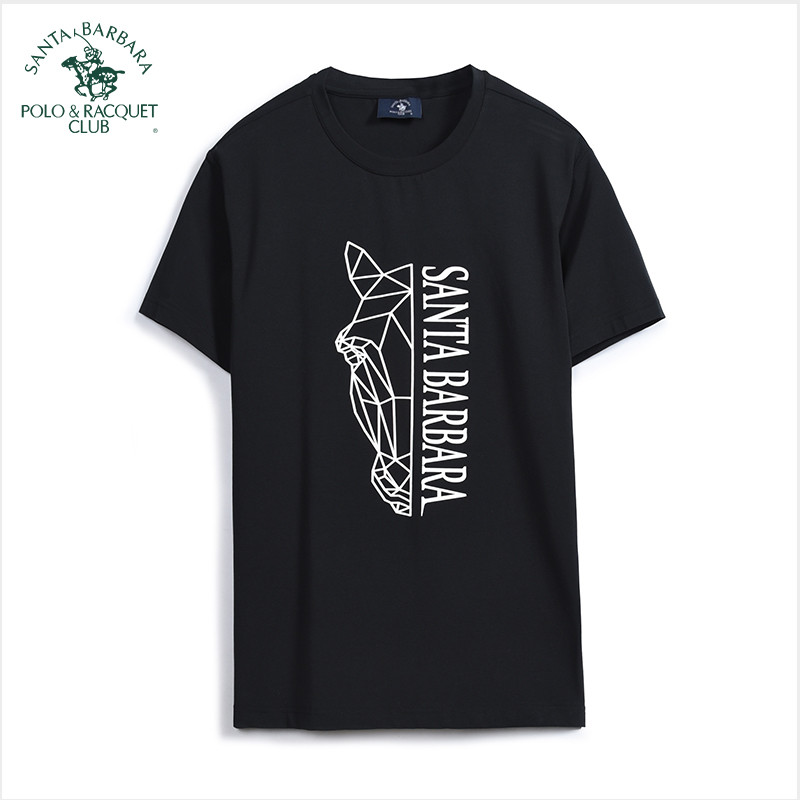 Camiseta masculina de manga curta Slim fit Saint Paul 2025 verão novo estilo gola redonda Casual meia manga Skin-F