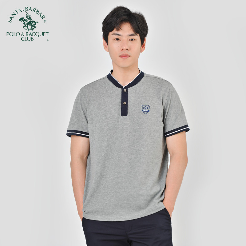 Camiseta masculina de manga curta Saint Paul, simples, algodão puro, gola redonda, solta, moderna, combinada