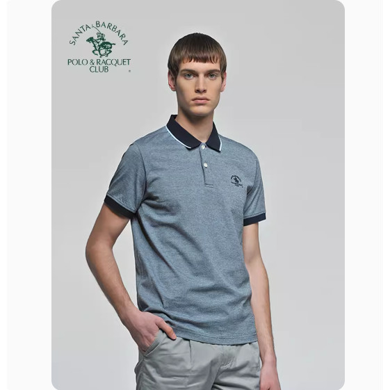 Saint Paul camisa POLO masculina de manga curta lapela verão na moda meia manga puro algodão topo 2025 estilo verão