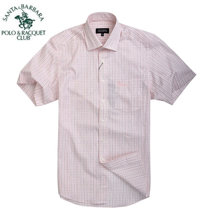 Saint Paul contador qualidade camisa POLO algodão pequeno xadrez clássico masculino camisa de manga curta PS11WH114