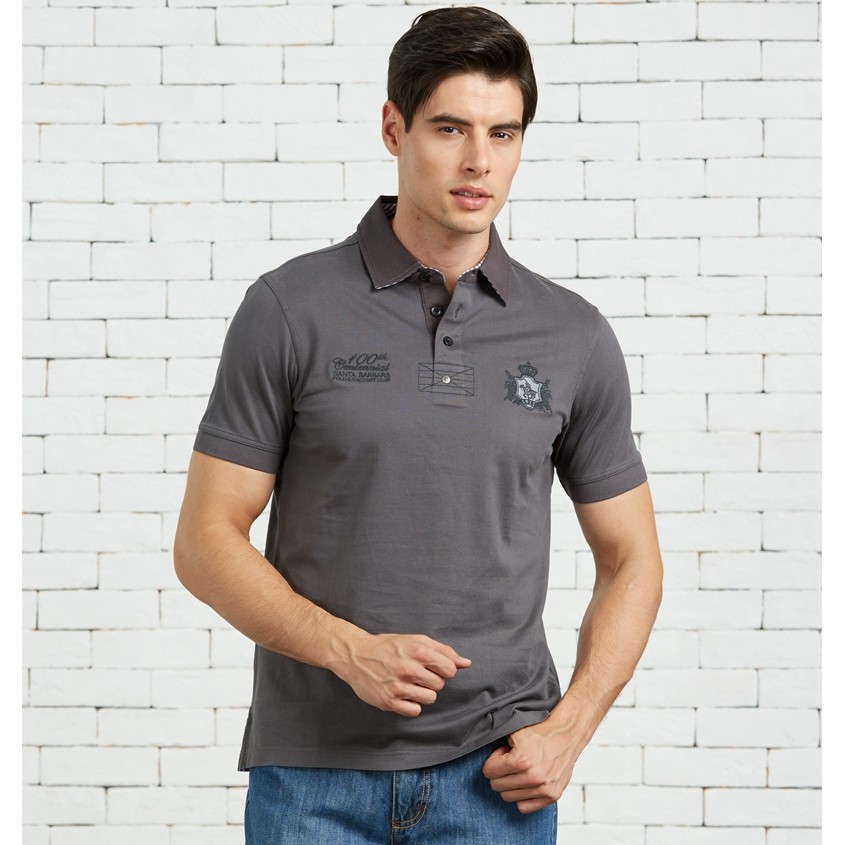 Saint Paul contador qualidade roupas masculinas primavera verão estilo algodão cor pura camisa gola masculina de manga c