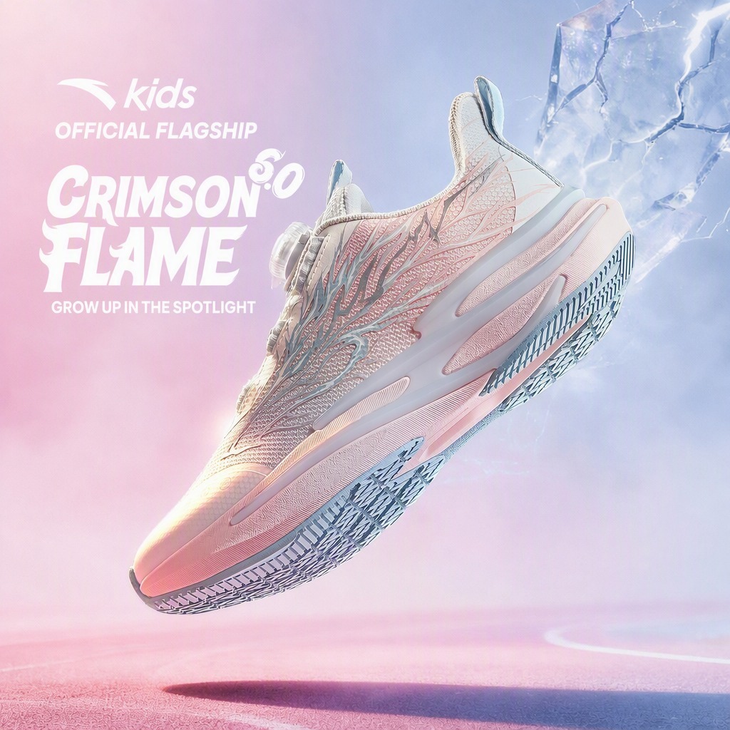 ANTA KIDS Girls Sports Running Shoes Amortecido Rebote Absorção De Choque Calçados Esportivos 322615505