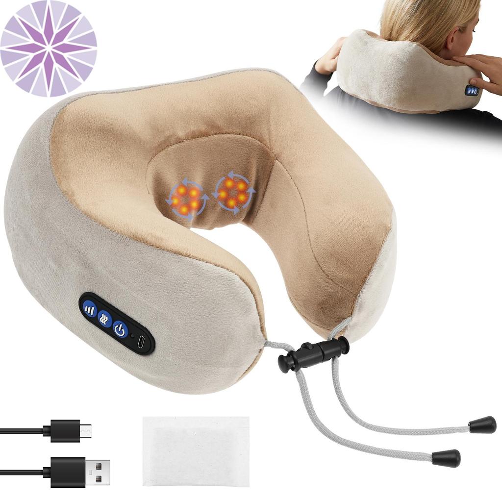 Massageador Elétrico De Pescoço Com 3 Níveis De Força E Recarregável De 3 Modos Para Home Office SHOPCYC2900