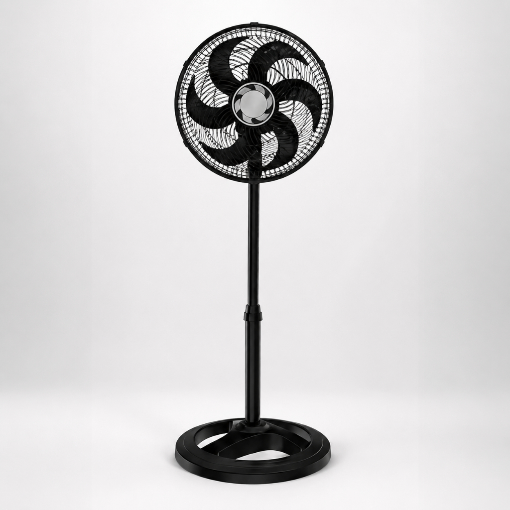 Ventilador de Coluna Ventisol 40cm Turbo 6 Pás Oscilante Preto 127v ou 220v Potente Silencioso Altura Ajustável Quarto