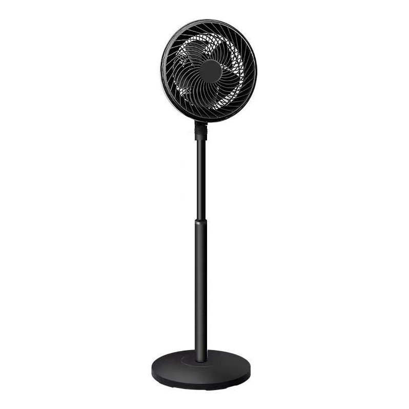 Ventilador Turbo De Chão Silencioso 5 Lâminas Alto 1m 110v  branco e preto
