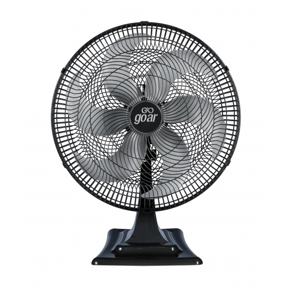 Ventilador de Mesa Turbo Preto Com 6 Pás 110v 3 Velocidades Potênte Silencioso