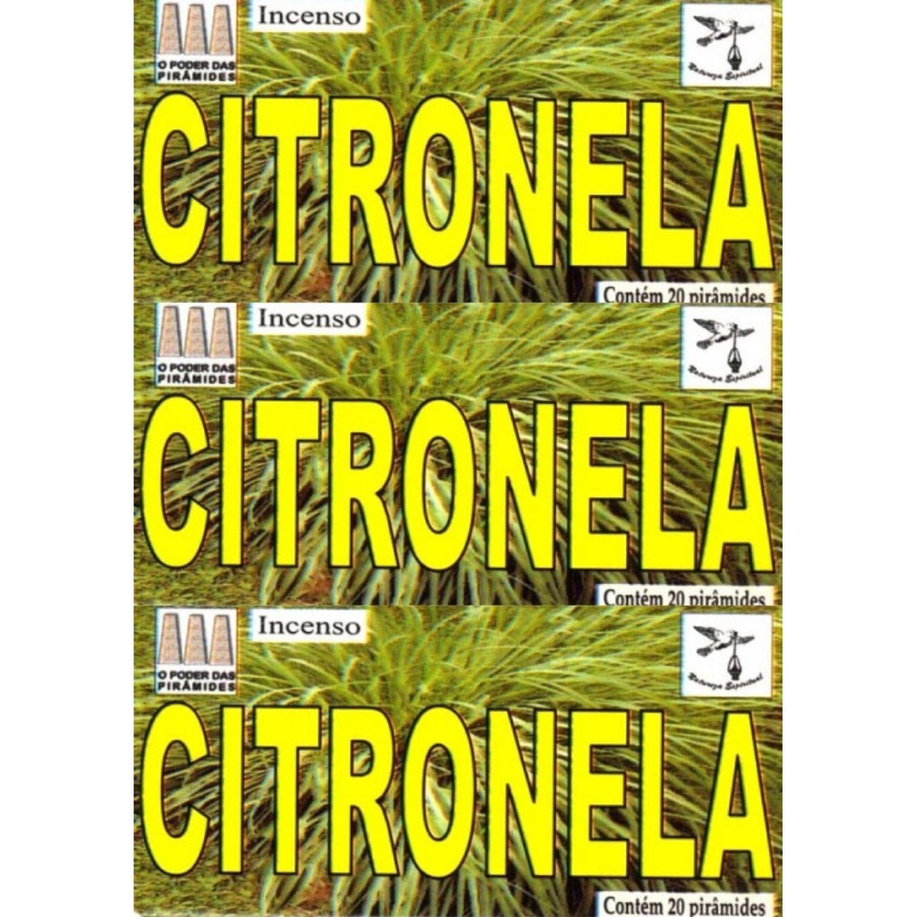 3 Caixas De Defumador Natureza Espiritual - Citronela